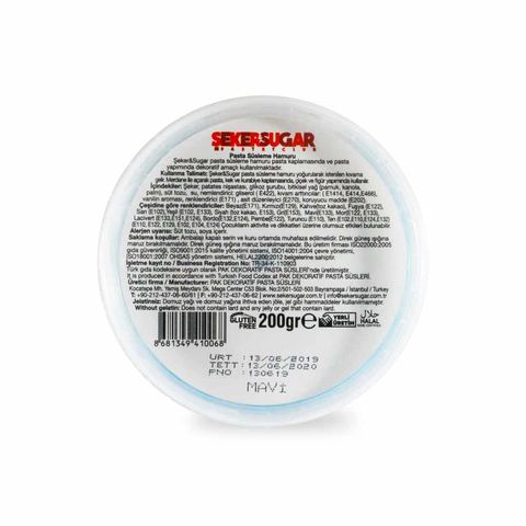 ŞEKER HAMURU SUGAR&SUGAR 200 GR RENKLİ - 9