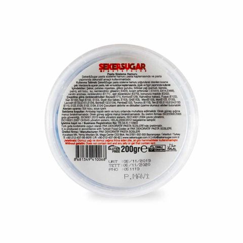 ŞEKER HAMURU SUGAR&SUGAR 200 GR RENKLİ - 12