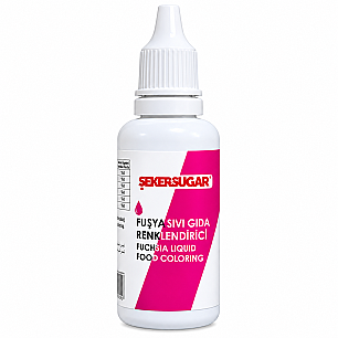 ŞEKER SUGAR FUŞYA SIVI GIDA BOYASI 20 ML - 
