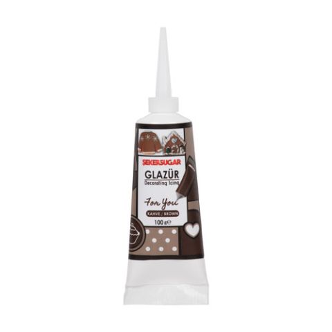 ŞEKER SUGAR GLAZÜR KAHVE 100 GR