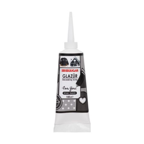ŞEKER SUGAR GLAZÜR SİYAH 100 GR