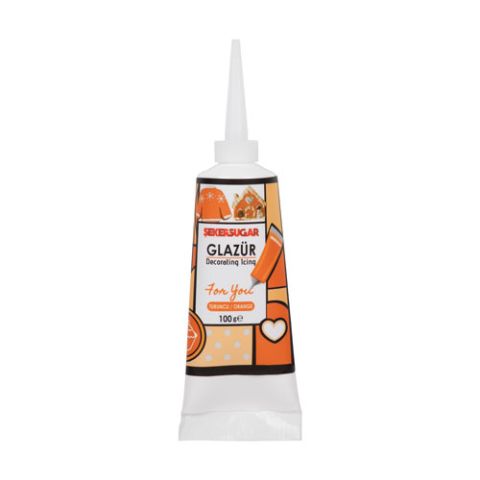 ŞEKER SUGAR GLAZÜR TURUNCU 100 GR