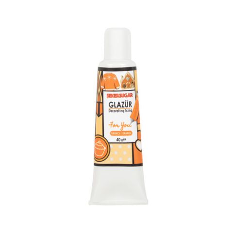 ŞEKER SUGAR GLAZÜR TURUNCU 40 GR 