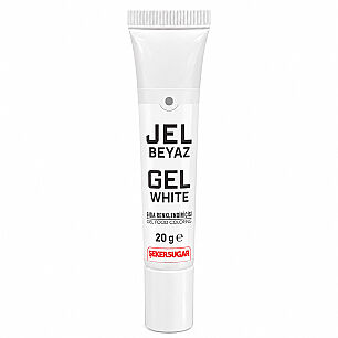 ŞEKER SUGAR JEL GIDA BOYASI 20 GR BEYAZ - ŞEKER&SUGAR