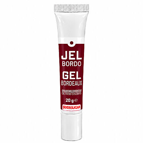 ŞEKER SUGAR JEL GIDA BOYASI 20 GR BORDO - 1
