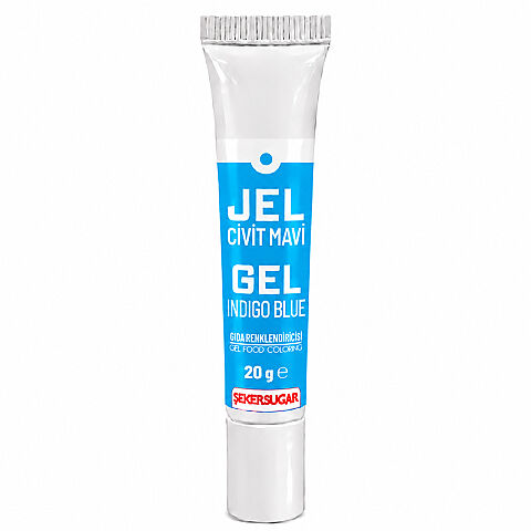 ŞEKER SUGAR JEL GIDA BOYASI 20 GR CİVİT MAVİ - 1