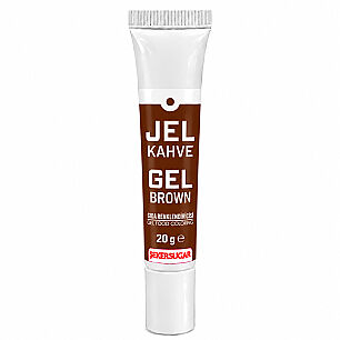 ŞEKER SUGAR JEL GIDA BOYASI 20 GR KAHVE - ŞEKER&SUGAR