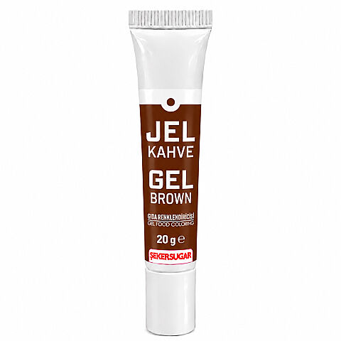 ŞEKER SUGAR JEL GIDA BOYASI 20 GR KAHVE - 1