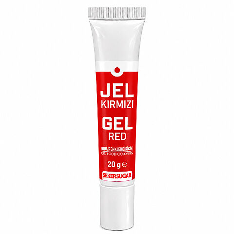 ŞEKER SUGAR JEL GIDA BOYASI 20 GR KIRMIZI - 1