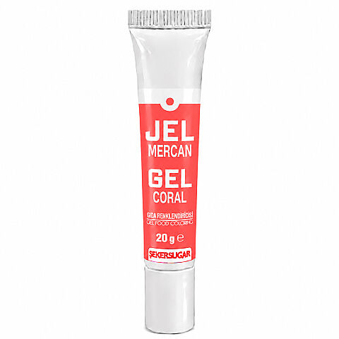 ŞEKER SUGAR JEL GIDA BOYASI 20 GR MERCAN - 1