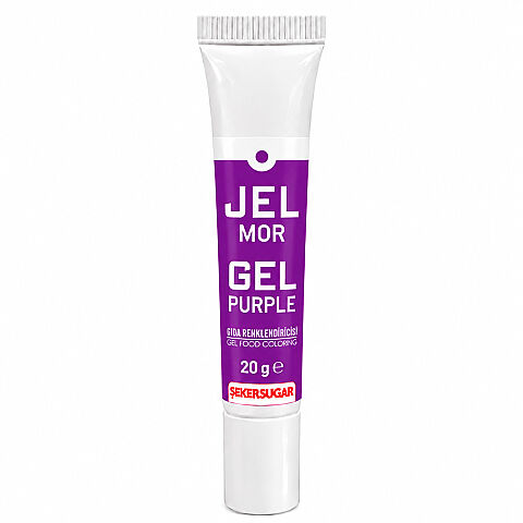 ŞEKER SUGAR JEL GIDA BOYASI 20 GR MOR - 1