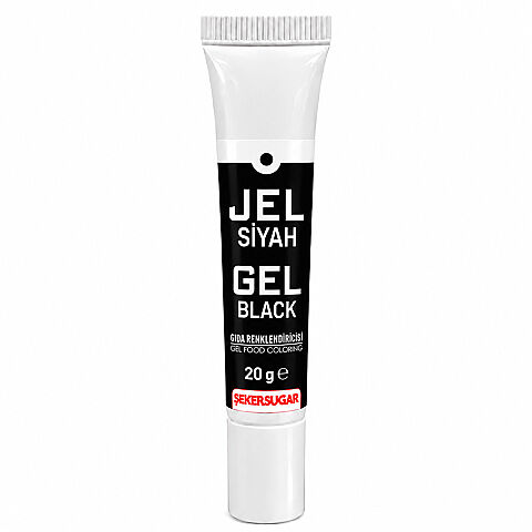 ŞEKER SUGAR JEL GIDA BOYASI 20 GR SİYAH - 1