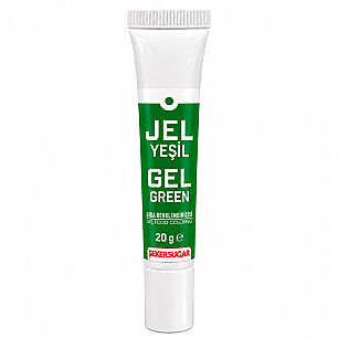 ŞEKER SUGAR JEL GIDA BOYASI 20 GR YEŞİL - ŞEKER&SUGAR