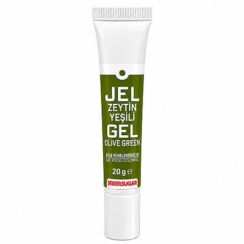 ŞEKER SUGAR JEL GIDA BOYASI 20 GR ZEYTİN YEŞİLİ - 1