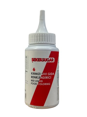 ŞEKER SUGAR KIRMIZI SIVI GIDA BOYASI 150 ML 