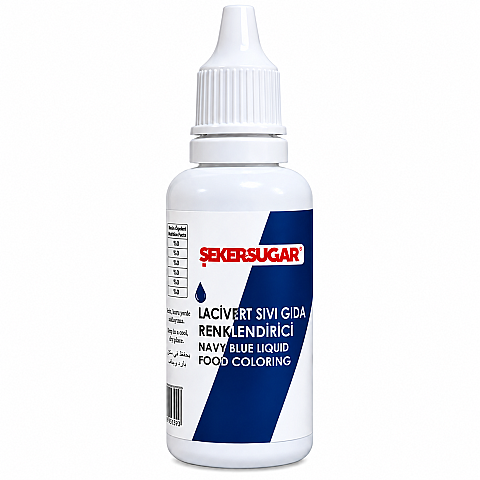 ŞEKER SUGAR LACİVERT SIVI GIDA BOYASI 20 ML - 1