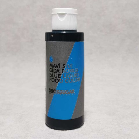 ŞEKER SUGAR MAVİ SIVI GIDA BOYASI 120 ML - 1
