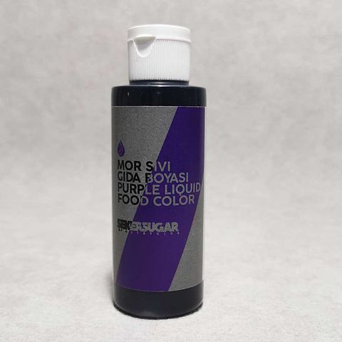 ŞEKER SUGAR MOR SIVI GIDA BOYASI 120 ML - 1