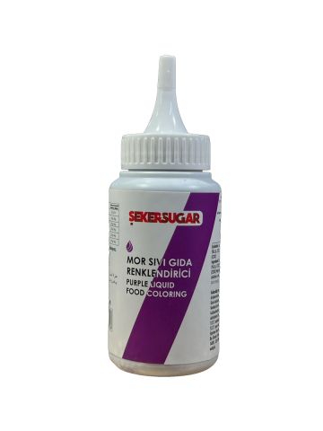 ŞEKER SUGAR MOR SIVI GIDA BOYASI 150 ML 