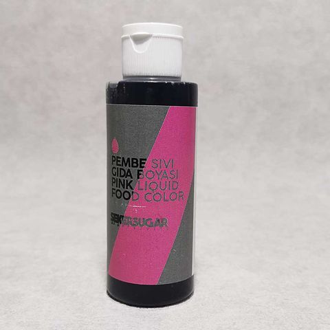ŞEKER SUGAR PEMBE SIVI GIDA BOYASI 120 ML 