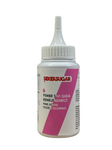 ŞEKER SUGAR PEMBE SIVI GIDA BOYASI 150 ML 