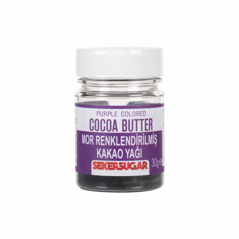 ŞEKER SUGAR RENKLENDİRİLMİŞ KAKAO YAĞI MOR 30 GR