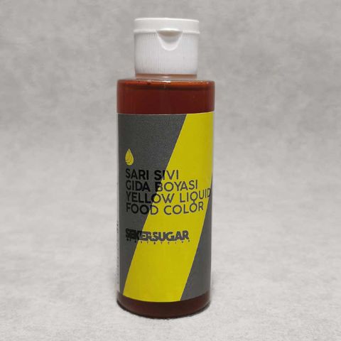 ŞEKER SUGAR SARI SIVI GIDA BOYASI 120 ML 