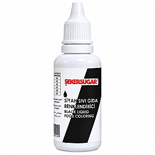 ŞEKER SUGAR SİYAH SIVI GIDA BOYASI 20 ML - 