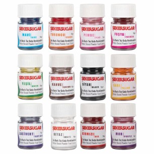 ŞEKER SUGAR SU BAZLI TOZ GIDA BOYASI KAHVE 10 GR - 