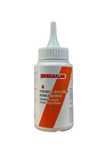ŞEKER SUGAR TURUNCU SIVI GIDA BOYASI 150 ML 