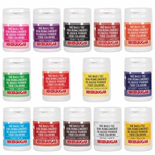 ŞEKER SUGAR YAĞ BAZLI TOZ GIDA BOYASI SİYAH 15 GR - 