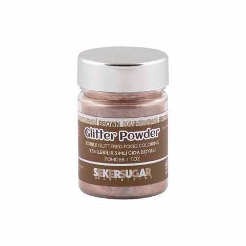 ŞEKER SUGAR YENİLEBİLİR SİMLİ TOZ BOYA 10 GR KAHVE - 1