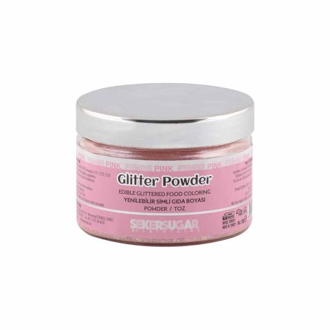 ŞEKER SUGAR YENİLEBİLİR SİMLİ TOZ BOYA 20 GR PEMBE - 1