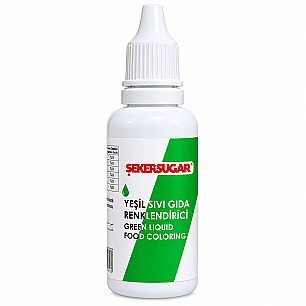 ŞEKER SUGAR YEŞİL SIVI GIDA BOYASI 20 ML - 