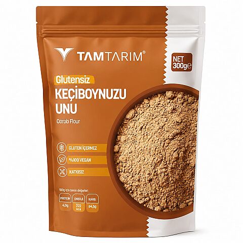 TAMFREE GLUTENSİZ KEÇİBOYNUZU UNU 300 GR - 1