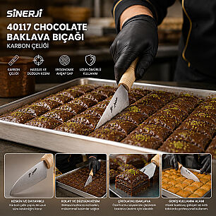SİNERJİ 40117 CHOCOLATE BAKLAVA BIÇAĞI KARBON ÇELİĞİ - 2