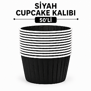 SİYAH CUPCAKE KALIBI 50'Lİ - DİĞER