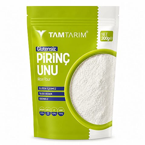 TAMFREE GLUTENSİZ PİRİNÇ UNU 300 GR - 1