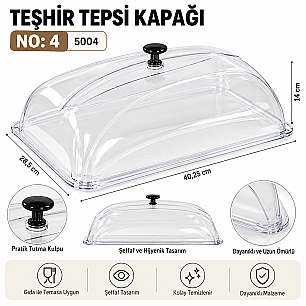 TEŞHİR TEPSİ KAPAĞI NO:4 5004 - 2