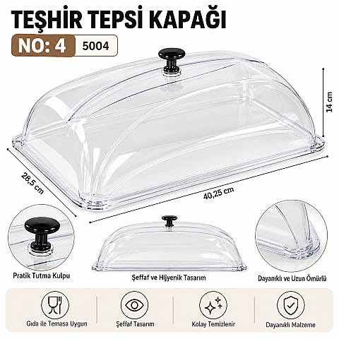 TEŞHİR TEPSİ KAPAĞI NO:4 5004 - 2