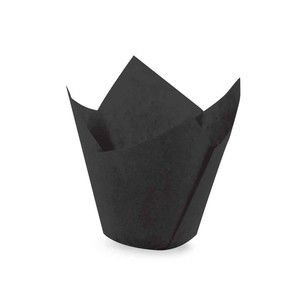 TULİP KEK KALIBI SİYAH 200 ADET - DACA AMBALAJ