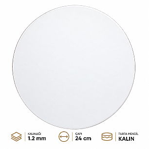 TURTA MENDİLİ 12 MM KALIN 24 CM 3 LÜ (ALTIN-BEYAZ-GÜMÜŞ) - 3