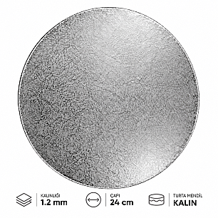 TURTA MENDİLİ 12 MM KALIN 24 CM 3 LÜ (ALTIN-BEYAZ-GÜMÜŞ) - 5