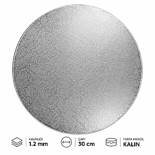 TURTA MENDİLİ 12 MM KALIN 30 CM 3 LÜ (ALTIN-BEYAZ-GÜMÜŞ) - 3