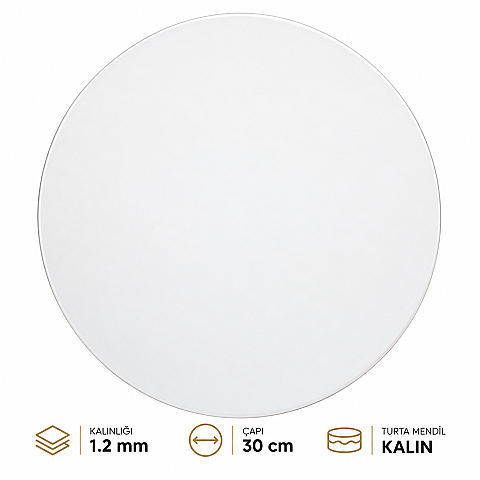 TURTA MENDİLİ 12 MM KALIN 30 CM 3 LÜ (ALTIN-BEYAZ-GÜMÜŞ) - 5