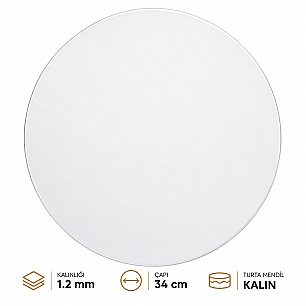 TURTA MENDİLİ 12 MM KALIN 34 CM 3 LÜ (ALTIN-BEYAZ-GÜMÜŞ) - 3