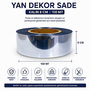 YAN DEKOR SADE KALIN 8 CM 100 MT - VİTRAY