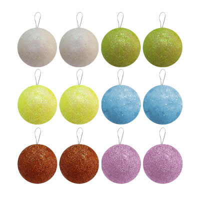 YB' 3CM MİX5 AĞAÇ SÜSLEME TOPLARI 12'Lİ - 1