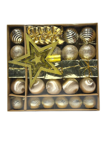 YB' AĞAÇ SÜSLEME SETİ 26 PARÇA ALTIN LV200062 - 1