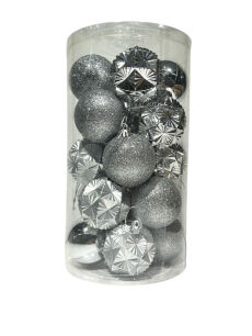 YB' YILBAŞI AĞAÇ SÜS CİCİ TOPLAR 4 CM-5 CM- 6 CM 20'Lİ - 8